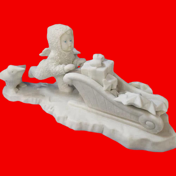 778. NIB DEPARTMENT 56 SNOWBABIES WAIT FOR ME - Picture 1 of 4